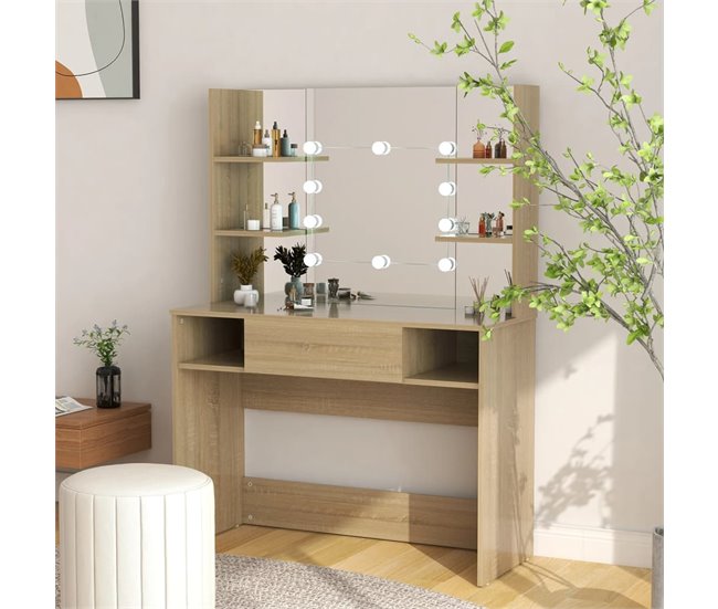 Tocador de Maquillaje DREAM SPACE 100 Blanco