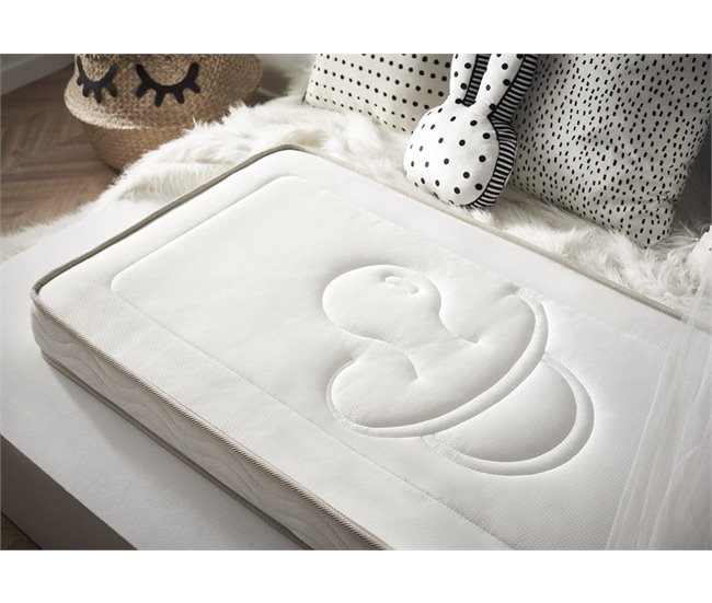 Colchón de Cuna Montessori Infantil Coconut Firmeza Suave 