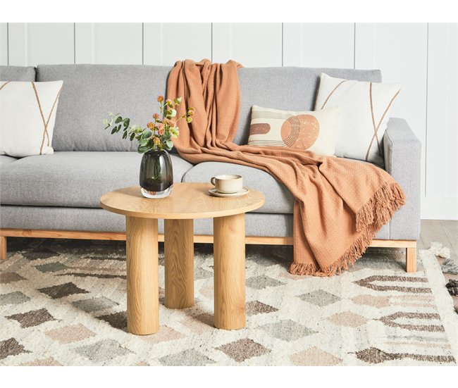 Beliani Mesa de centro SENOIA 60x60 Blanco