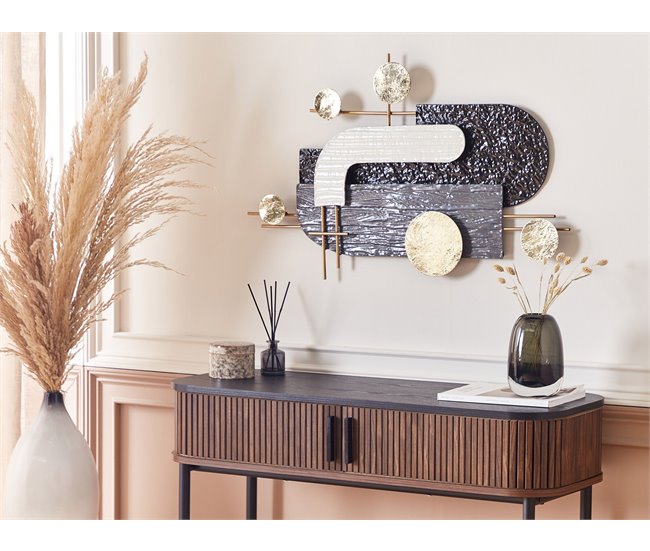 Beliani Decoración de pared LUTETIUM Negro