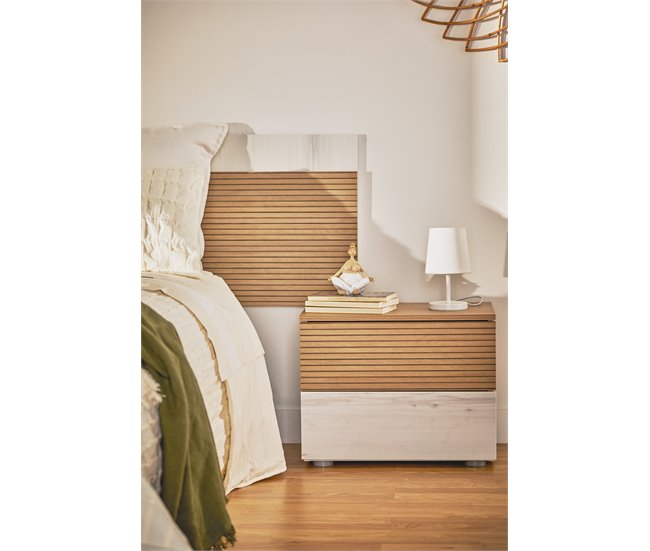 Cabecero BARI blanco 220 x 51 cm Blanco