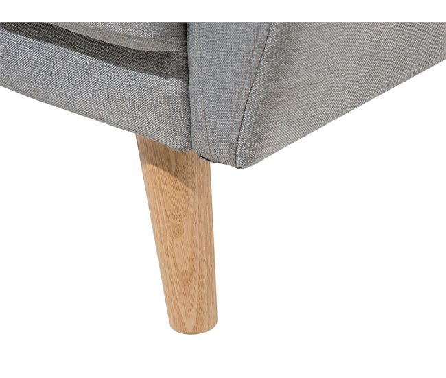 Beliani Sofá de 2 plazas Poliéster FLORLI Gris Claro