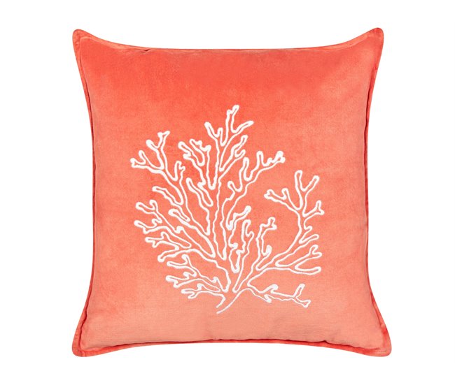 Beliani Cojín decorativo NORI 45x45 Naranja