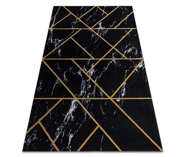 Alfombra EMERALD exclusivo 2000 glamour 120x170 Negro
