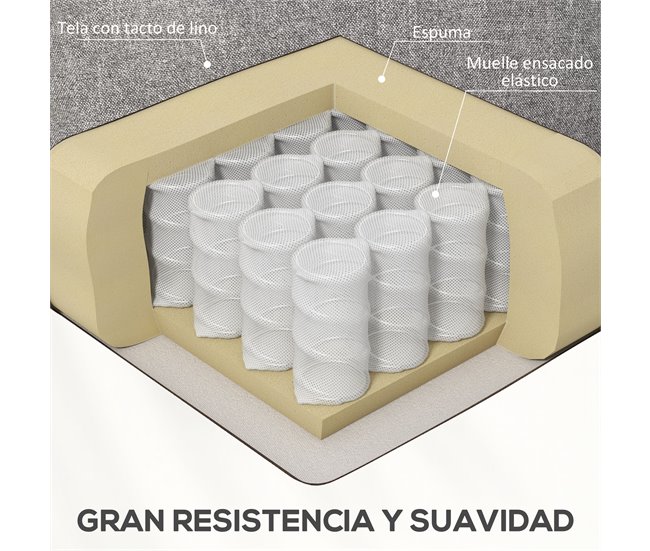 Sillón Levanta Personas Poliéster, Acero HOMCOM Gris