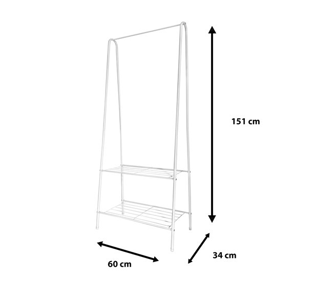 Perchero Burro Metálico Premium Angle Nyana Home Negro