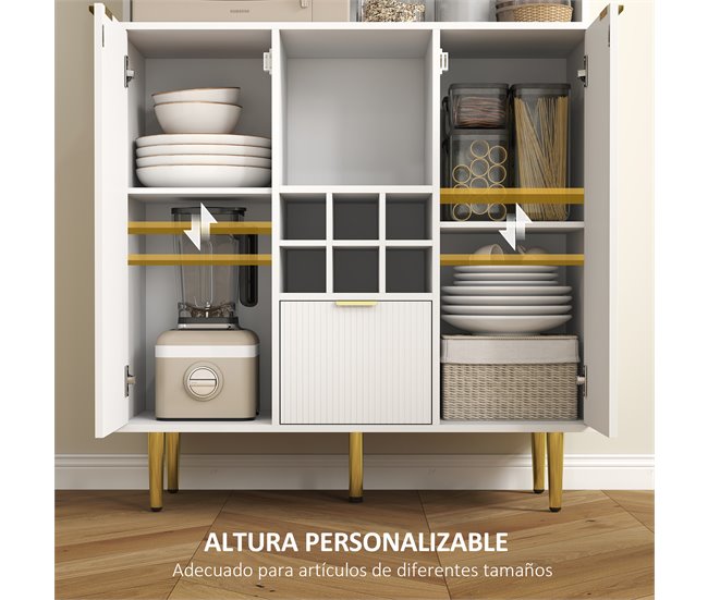Alacena de Cocina MDF HOMCOM, hogar - cocina Blanco