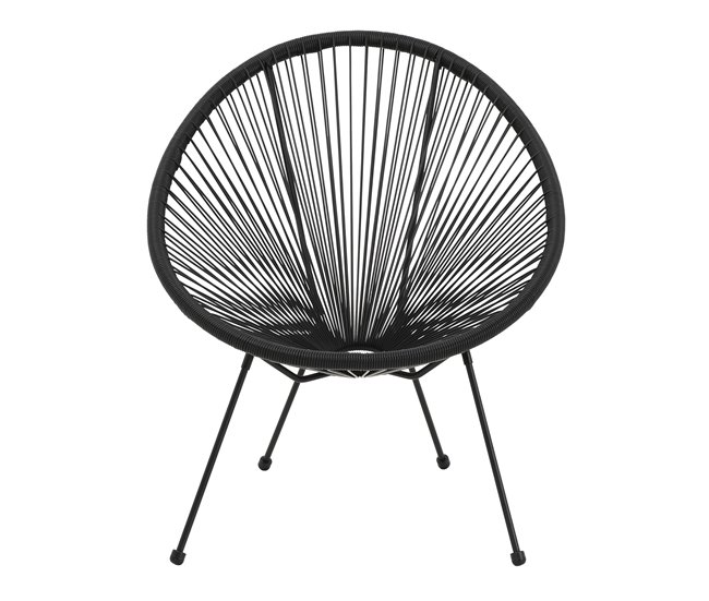 Silla de jardín ACAPULCO IV Negro