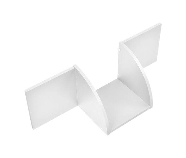 [en.casa] Estantería de pared diseño retro Blanco