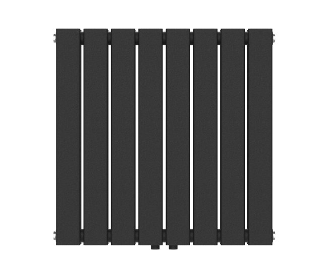 Radiador de panel Nore de Diseño doble capa plano acero Negro