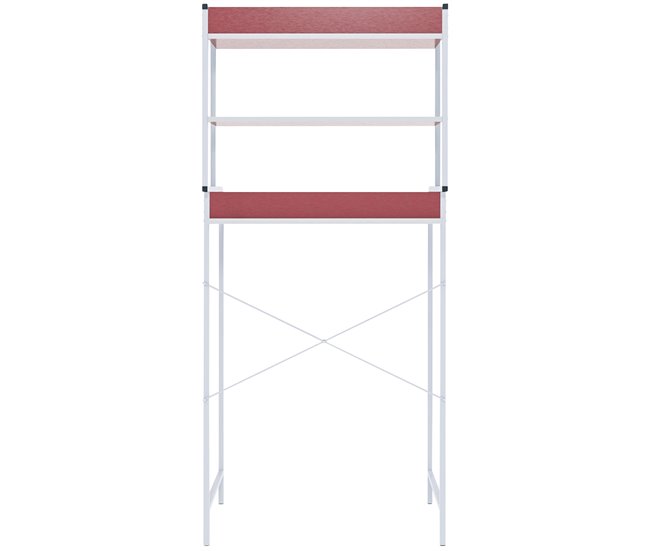 Mueble para lavadora Darby con estantes Blanco
