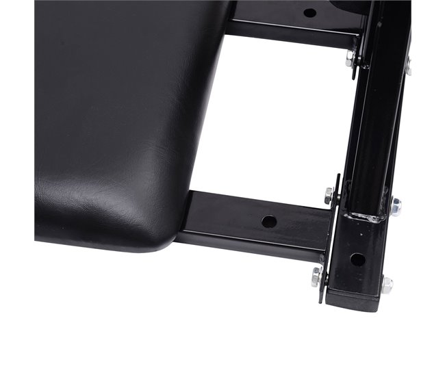 Barra de Dominada Acero, PVC, Espuma HOMCOM Negro