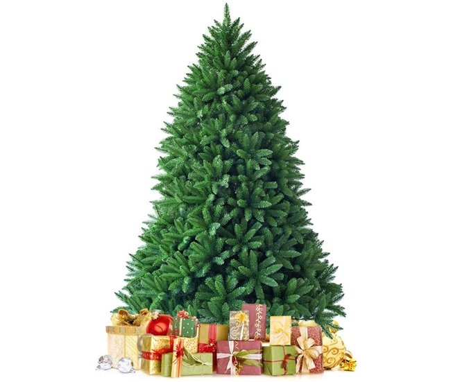 Árbol Navidad Clásico Frondoso | 200 Ramas | Base Antideslizante Verde