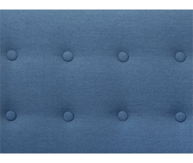 Beliani Sofá de 3 plazas Poliéster MOTALA Azul