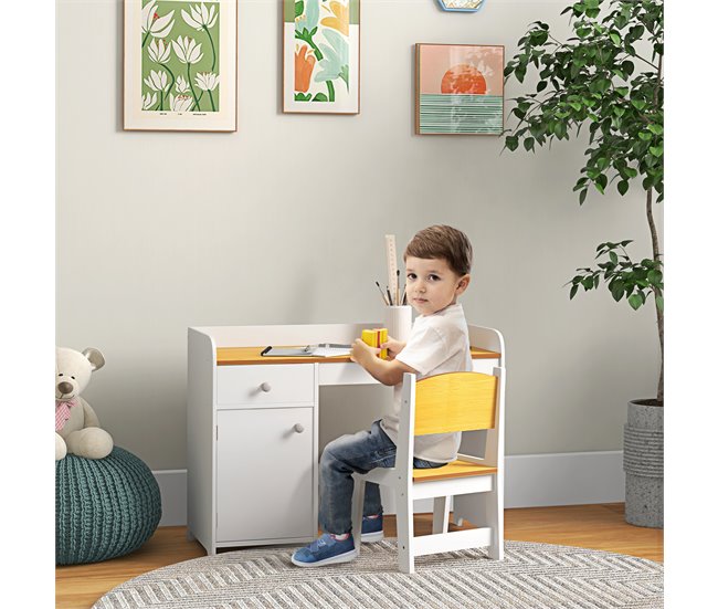 Escritorio para Niños MDF ZONEKIZ Blanco