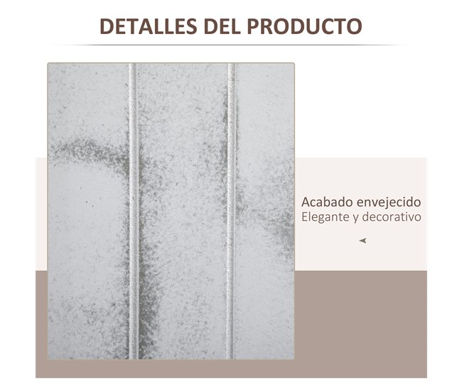 Biombo Separador Madera de Paulownia, MDF HOMCOM Blanco