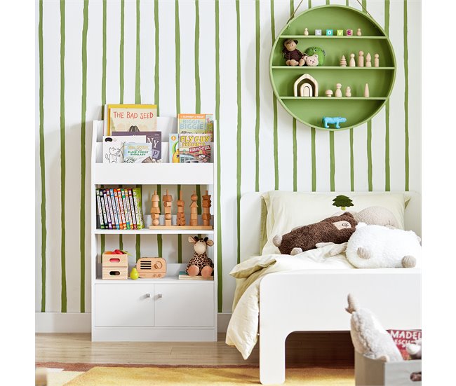 Estantería estándar Infantil para Libros KMB11-W SoBuy Blanco
