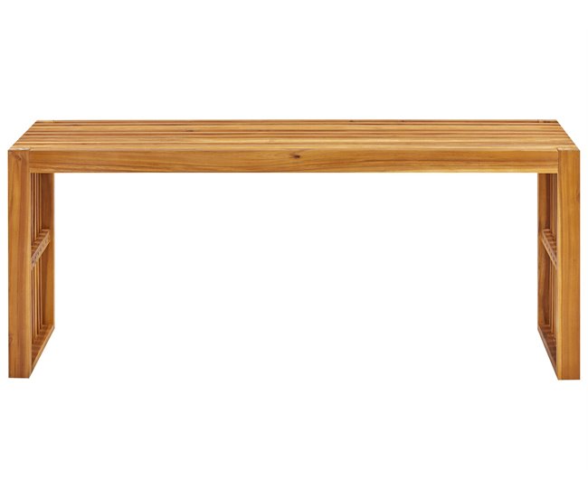 Beliani Mesa de jardín BELLANO 35x150 Madera Clara