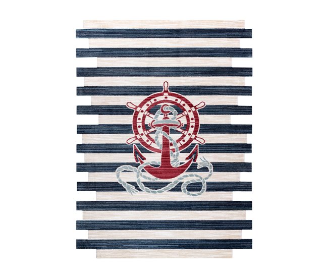 Alfombra infl TOYS 75324 Ancla para niños moderno forma Azul Marino