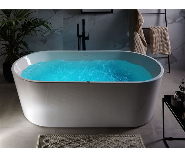 Beliani Bañera de interior HAVANA Blanco