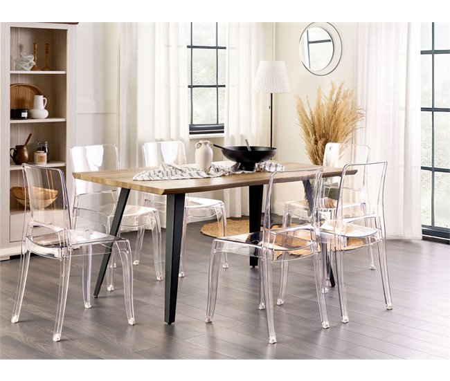 Beliani Silla para eventos WESTBRIDGE Transparente