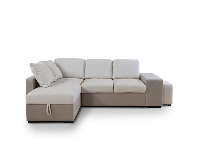 Sofa Cama Chaise Longue Stacy Beige