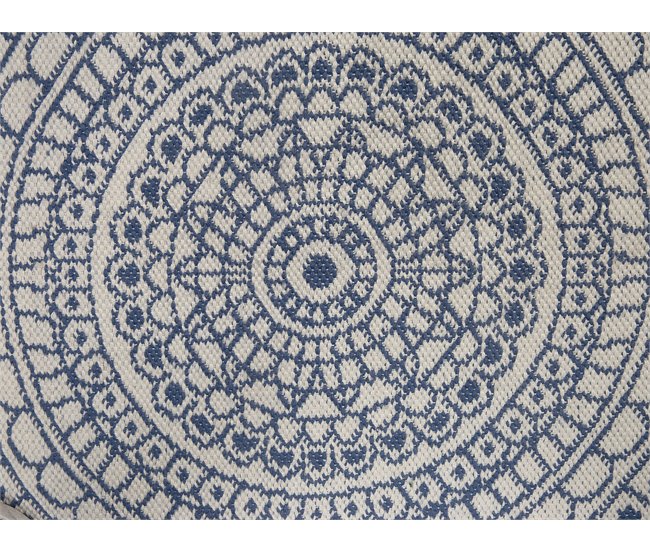Beliani Alfombra de pelo corto YALAK 140x140 Azul