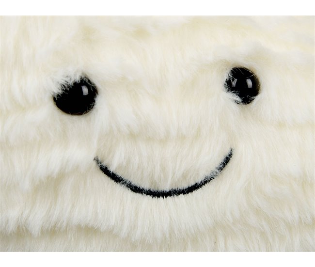 Beliani Cojín decorativo MOONLIGHTER Blanco/ Beige