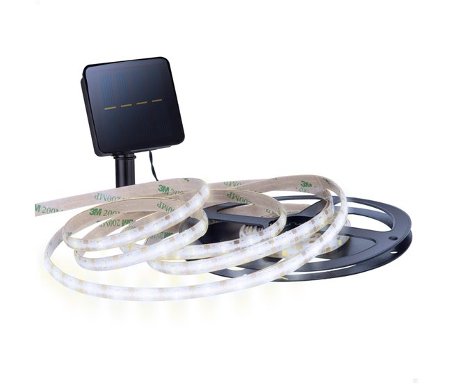 Tiras LED solar exterior autoadhesiva Aktive Blanco