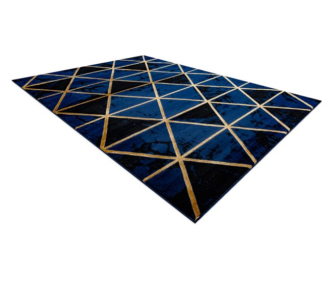 Alfombra EMERALD exclusivo 1020 glamour 120x170 Azul