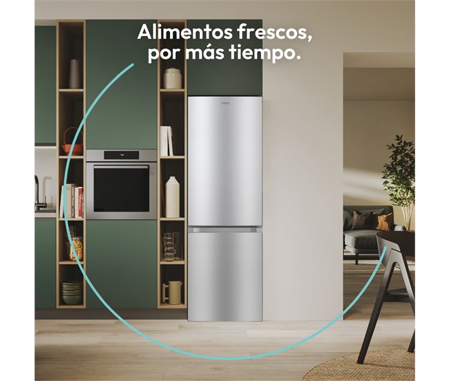 Frigorífico combi 179,4M 252L inox CANDY CCG1S 518EX Inox