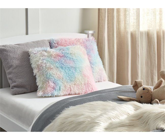 Beliani Cojín decorativo AMARYLLIS Multicolor
