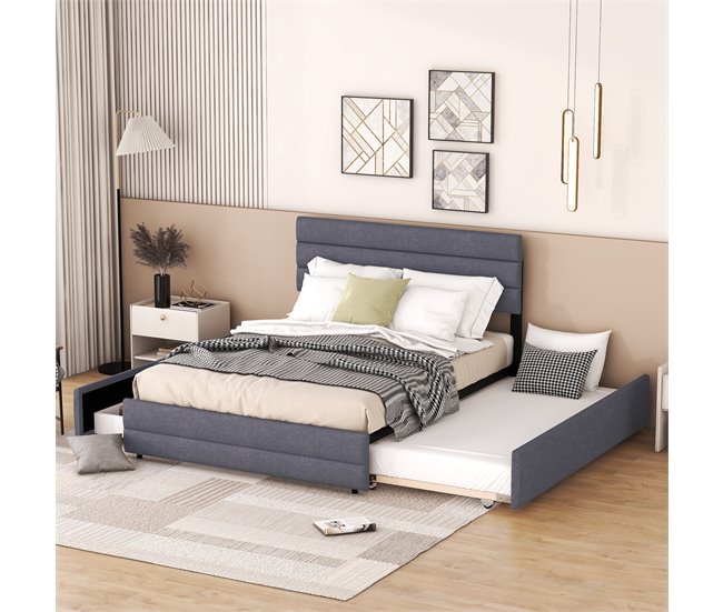 Camas nido 140x203 Gris