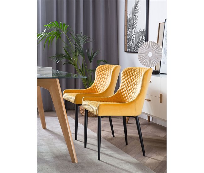 Beliani Mesa auxiliar HOUMA 90x180 Transparente