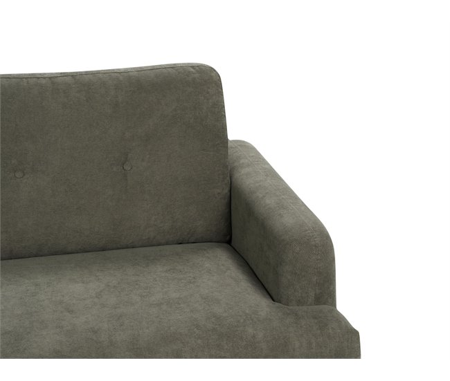 Beliani Sofá de 3 plazas Pana TUVE Verde Oscuro