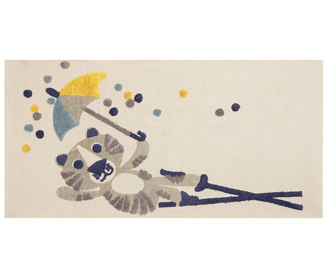 Beliani Alfombra para niños SINGKIL Beige