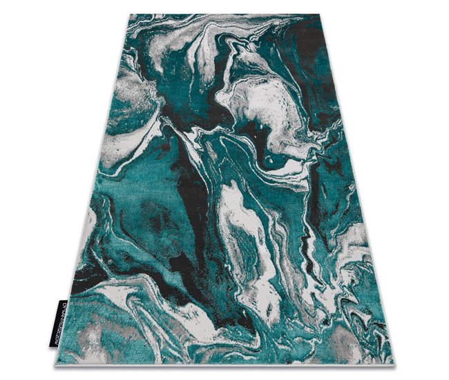 Alfombra DE LUXE moderna 622 Abstracción - Structural 240x330 Verde