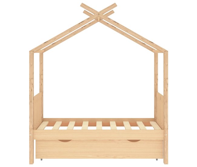 Estructura De Cama Infantil 146x77 Blanco