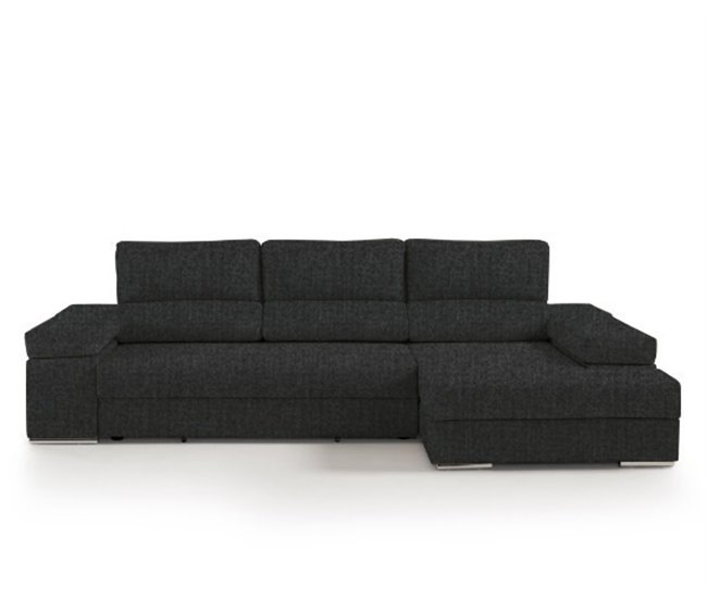 Chaise longue L BARI XL Antracita