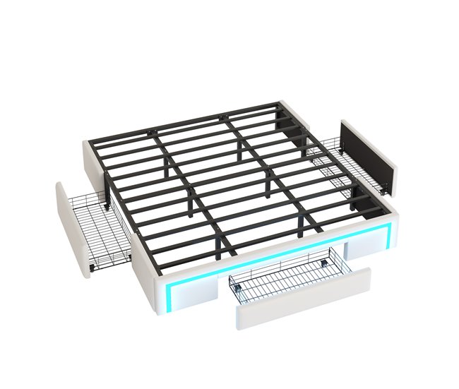 Camas de matrimonio 180x200 Beige