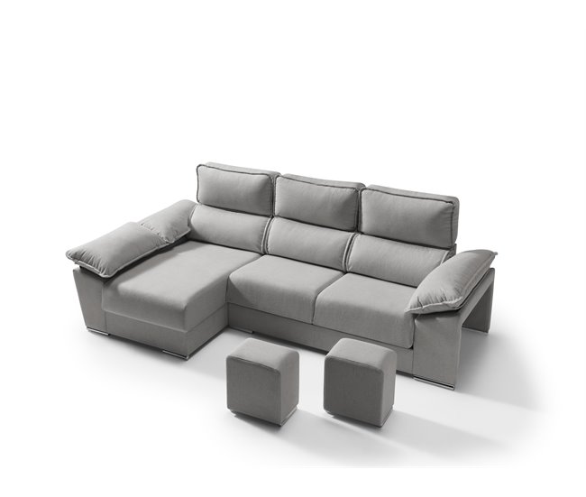 Chaise longue con arcon DIWY Gris