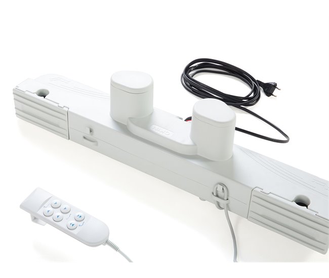 Beliani Conjunto de 2 somieres articulados eléctricos Acero COMFORT Plateado