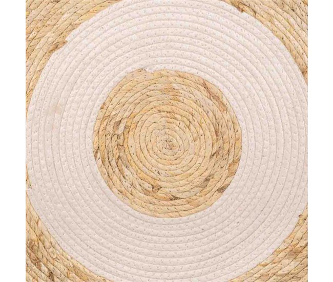 Alfombra fibra natural tejido artesanal 100x100 Multicolor