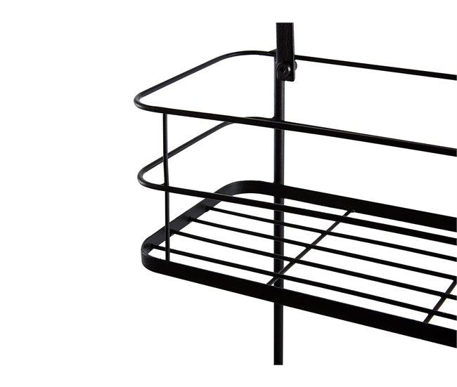 Beliani Estante de baño TAYASU Negro