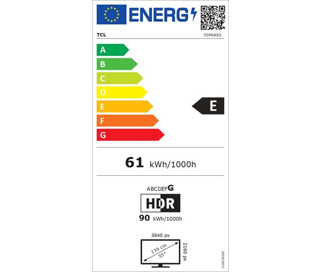 TV TCL P6K 4K Smart TV Gris