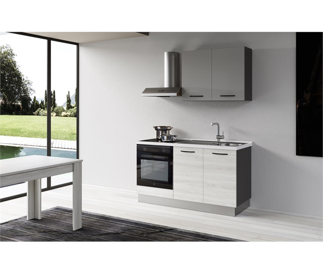 Cocina GILDA 2.0 Derecha Blanco/ Gris