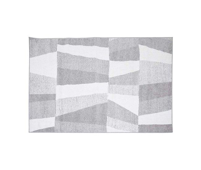 Alfombra Koy geométrica Gris