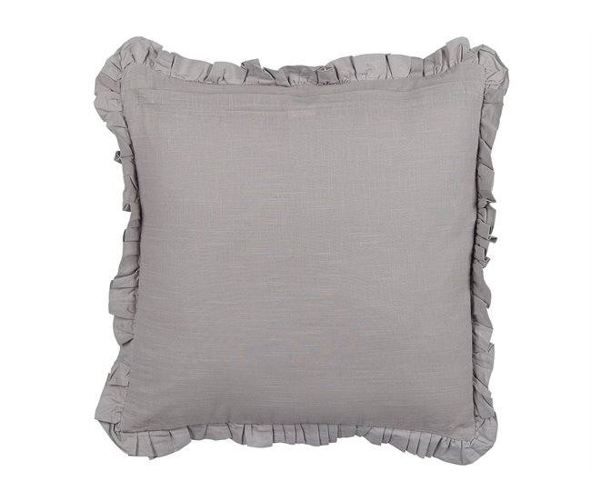 Beliani Cojín decorativo GLABRA Gris
