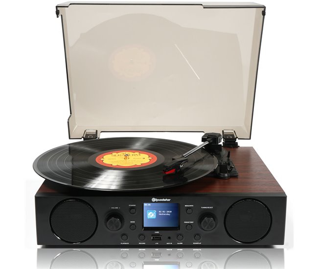 Tocadiscos Roadstar TTR-8850ED+BT Negro