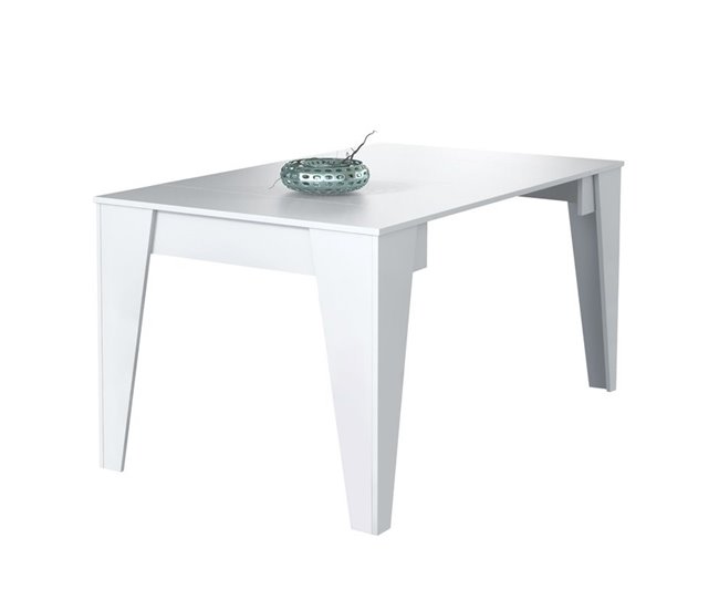 Mesa consola extensible TM 90x53 Blanco